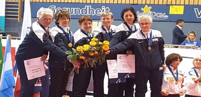 Equipe Vétéran Fleuret Championne du Monde 2016